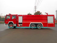 10 Wheelers Security Fire Brigade Truck Fire Engine Kendaraan 3 Axle LHD / RHD Steering