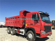 Besar 6 × 4 Dump Truck Heavy Duty Dengan 400L Fuel Tanker 24V Sistem Listrik