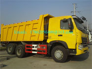 Besar 6 × 4 Dump Truck Heavy Duty Dengan 400L Fuel Tanker 24V Sistem Listrik