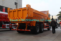 SINOTRUK Euro II Tugas Berat Dump Truck 6x4 U Shape Cargo Body 18m3 Capacity