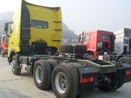 8800kg Curb Weight Tractor Head Trailer, Yellow Heavy Truck Trailer LHD / RHD
