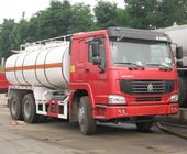 25000kg Road Tanker Truck Untuk Pengiriman Minyak HOWO 6x4 371 HP ZZ1257N4347
