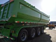 Diesel Heavy Duty Semi Trailers 4 Axle Hydraulic Dump Truck 28-48m3 40-80T