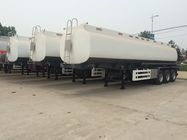 45000 Liter Trailer Tangki Bahan Bakar Minyak, Tri Axle Tanker Trailer Carbon Steel Body