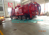 Sinotruck 8000L Combined Sewer Cleaning Truck Dengan Sistem Vacuum Suction