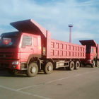 380hp Heavy Duty Mining Dump Truck 8x4 Transmisi Otomatis Dengan HW70 VOLVO Cab