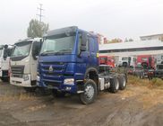 Biru HOWO Tractor Head Truck / 6x4 Tractor Unit 6900 * 2550 * 3400mm ZZ4257V3241W