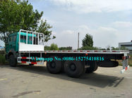 Tanah Kasar Flatbed Heavy Cargo Truck 10 Wheeler Untuk DR CONGO High Performance