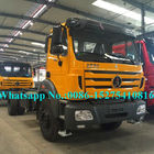 2638 380hp Beiben Heavy Duty Truck, 6x4 Sepuluh Wheeler Cargo Truck Hand Drive Opsional