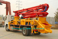 3 lengan Zoomlion 23m Verticle reach Truck Mounted Concrete Pump 23X-4Z dengan Output 100m³ / jam