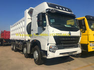 SINOTRUCK HOWO A7 420hp 8x4 Pasir Membawa Dump / Dumper Truck Untuk Pasar Ghana