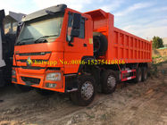 SINOTRUCK HOWO 371/420 hp 8x4 12 roda Tugas Berat Penambangan Dump / Dumper / Tipper Truck Untuk Mengangkut batu pasir ranjau