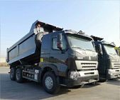 SINOTRUK Euro II Tugas Berat Dump Truck 6x4 U Shape Cargo Body 18m3 Capacity
