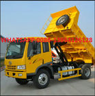 4090 MM Wheelbase FAW J5K 4X2 Tugas Berat Dump Truck 180HP 9M3 Kapasitas Tubuh