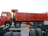 FAW 8x4 40 Ton Truk Dump Tugas Berat Dengan Han V Cabin Dan Power Steering