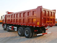 FAW 8x4 40 Ton Truk Dump Tugas Berat Dengan Han V Cabin Dan Power Steering