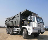 ZZ5707S3840AJ 6x4 70 T Penambangan Dump Truck Dengan HW7D Kabin 3800 + 1500mm Basis Roda