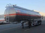 Aluminium Alloy 45000 Liter Trailer Tangki Bahan Bakar Minyak Tugas Berat Dengan Berat Pemuatan 45 - 80 Ton