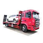 FAW Powered Platform Vehicle Untuk Transportasi 4 * 2 LHD FAW Flat Truck Euro 3