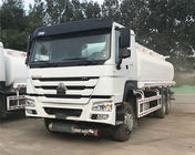 20000 Liter 6000 Galon Transporter Minyak Diesel Tangki Bahan Bakar Truk Sinotruk Howo Warna Putih