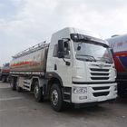 FAW 8 * 4 336hp 35CBM Diesel Oil Mobile Tanker Truck Pengisian Bahan Bakar Tipe Transmisi Manual
