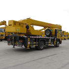 12 Ton Telescopic Boom Truck Crane Manual Hidrolik 12000KG Rentang 6600 * 5100mm