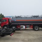 Merah FAW 15000L 8 × 4 Asam Tanker Hidroklorik Truk Diesel Jenis Transmisi Manual