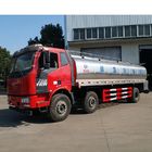 15001 - 30000L Truk Tanker Susu Segar, FAW 15.3m3 304 Stainless Steel 6 * 4 Truk Angkutan