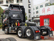 Truk Traktor Warna Hitam Dengan Ban 295 / 80R22.5 Dan 115km / h Kecepatan Maks