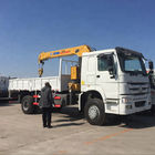 Sinotruk HOWO 4x4 290hp Truck Mounted Crane 6.3 Ton Telescopic Boom 12.00R20 Ban