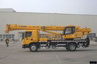 Yellow XCT12L4 Main Boom Truck Crane 30.5m 12t Kecil WP6.220E40