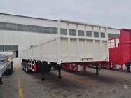 Three-Axle 40ft 30 Ton Cargo Semi Trailer Sisi Dinding Suspensi Mekanik