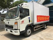 Howo Light Refrigerated Cargo Truck 3 Ton Kapasitas 4X2 Jenis Pengemudi