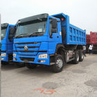 6x4 10 Wheeler Heavy Duty Dump Truck Dengan ZF Steering Dan Mesin WD615
