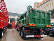 Green 10 Wheelers Heavy Duty Dump Truck Dengan Transmisi HW19710