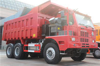 Red 10 Wheelers Mining Dump Truck Dengan AC26 Rear Axle 8545x3326x3560 Mm