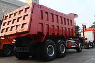 Red 10 Wheelers Mining Dump Truck Dengan AC26 Rear Axle 8545x3326x3560 Mm