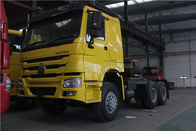 Truk Traktor Yellow Sinotruk Howo 6x4 Dengan Mesin WD615 Dan Kabin HW76