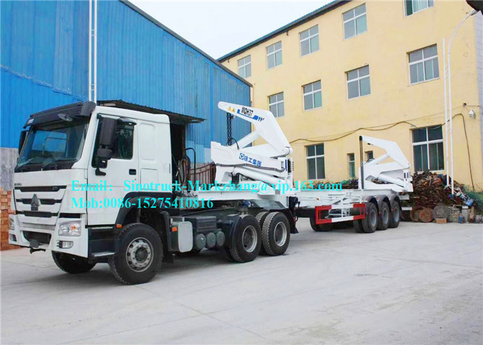 Fuwa 13 Ton Axle Port Handling Equipment Sidelifter Container Trailer Untuk Lifting