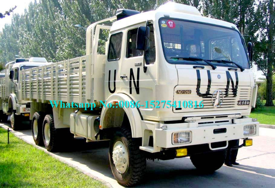 NG80B V3 2638 Heavy Duty Lorry Fence Truck 6x6 Dengan FAST Gearbox North Benz Brand