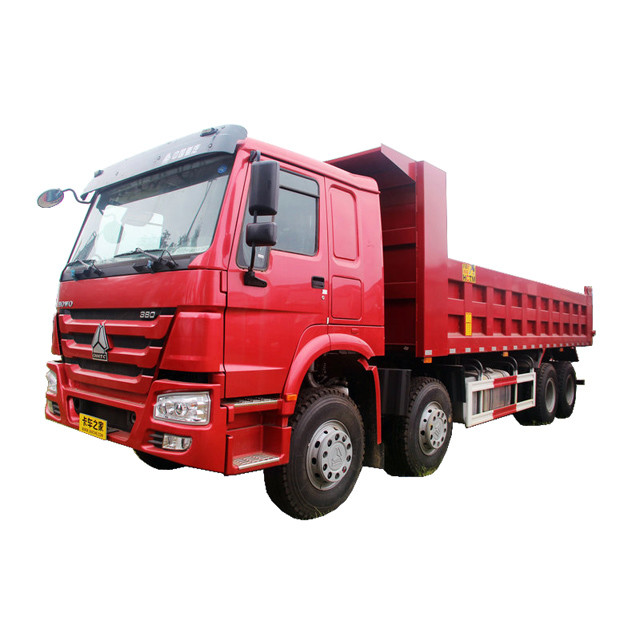 Konsumsi Bahan Bakar Rendah Tugas Berat HOWO 8x4 Dump Truck Euro Two 251 - 350hp