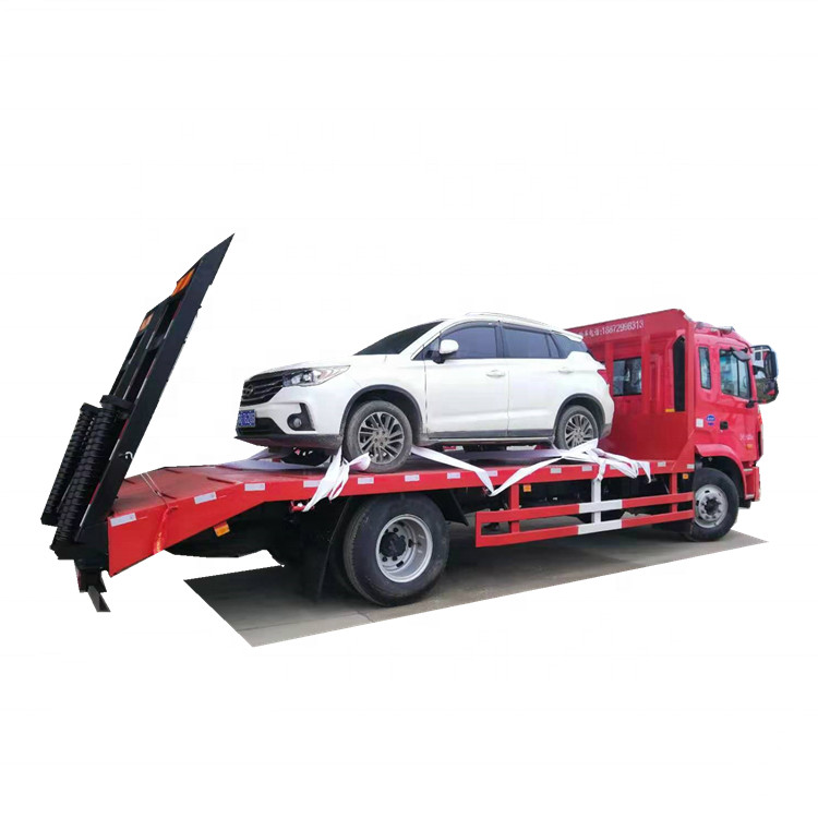 FAW Powered Platform Vehicle Untuk Transportasi 4 * 2 LHD FAW Flat Truck Euro 3
