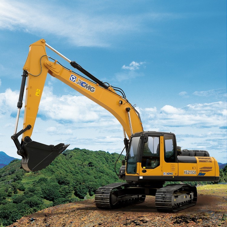 XCMG XE215C 21,5 ton Rc Mesin Hidrolik Crawler Excavator Maksimum Menggali Kedalaman 6655mm