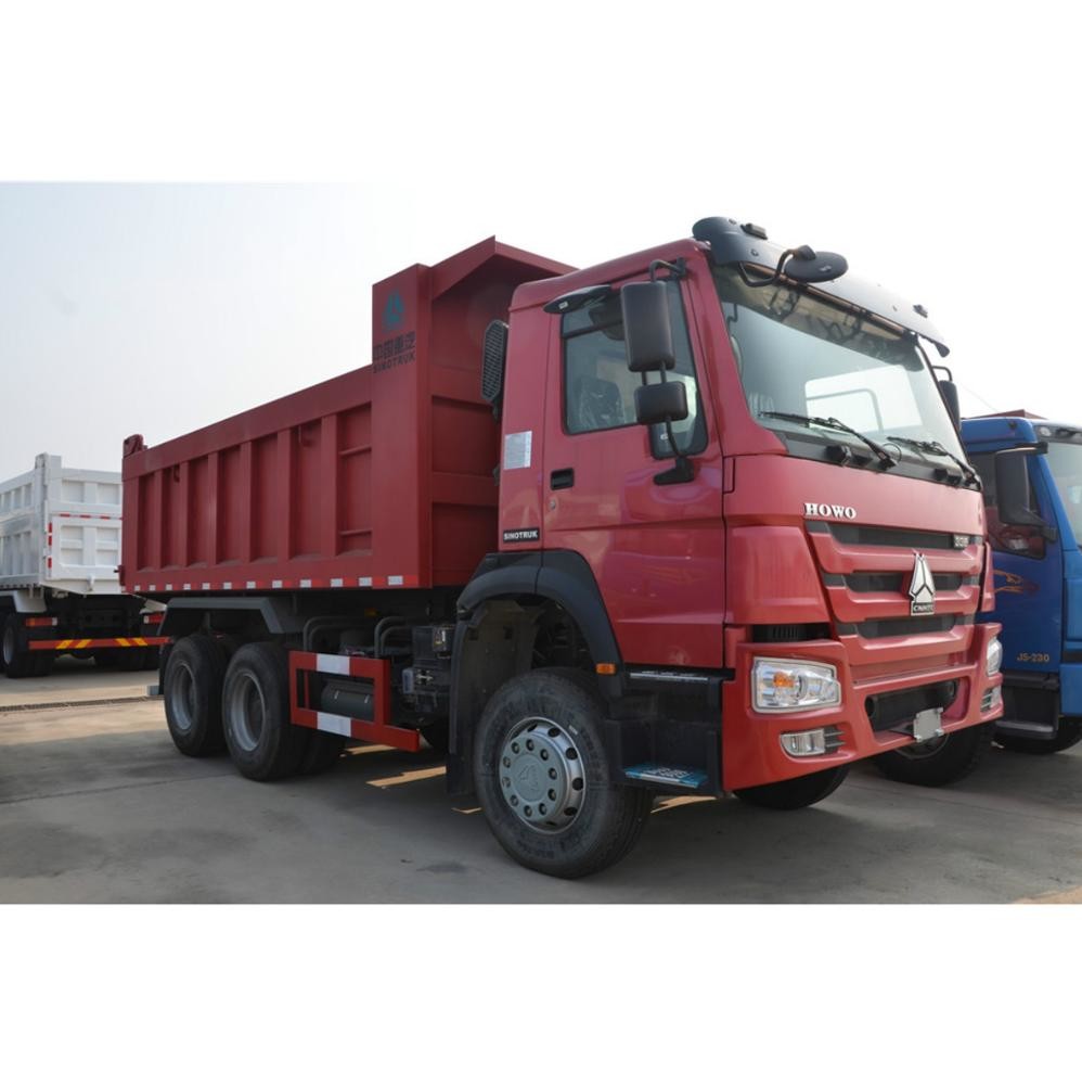 ZZ3257N3847A 6x4 Dump Truck Sinotruk Dengan Gandar Depan 9 Ton