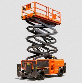 Electric Vertical Electric Mobile Scissor Lift / Scaffolding Platform Kerja Angkat Udara