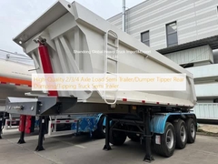 Truk Semi Trailer/Dumper Tipper Belakang Pembuangan/Pemuatan dengan Beban 2/3/4 Gandar Berkualitas Tinggi