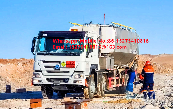 Hot Sale 15Ton 20Ton Heavy Ammonium Oil Explosive Bulk Truck MMU MEMU Untuk Mongolia DR CONGO PERU Ghana Mining Blasting