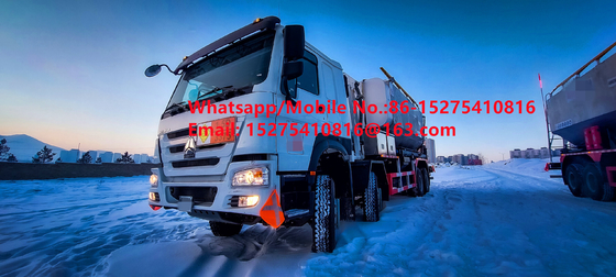 Kapasitas pengisian daya efisiensi tinggi 15/20/25Ton Heavy Ammonium oil explosive Bulk Truck MMU MEMU Untuk Mongolia DR CONGO PERU Ghana Mining Blasting