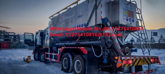 Kapasitas pengisian daya efisiensi tinggi 15/20/25Ton Heavy Ammonium oil explosive Bulk Truck MMU MEMU Untuk Mongolia DR CONGO PERU Ghana Mining Blasting