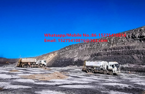 Biaya tinggi efektif Cina Keamanan Keandalan Tread Bulk Trucks 15/20/25Ton Heavy Ammonium minyak peledak Emulsi ANFO Truck MMU MEMU Untuk Mongolia DR CONGO PERU Ghana Mining Blasting BCLH/BCRH/BCZH